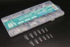 Gel nail tips for nail extension, "tapered square" shape, 600 pcs
