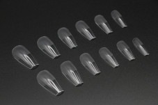 Gel nail tips for nail extension, "tapered square" shape, 600 pcs