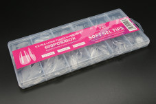 Gel nail tips for nail extension, "medium almond" shape, 600 pcs