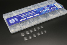 Gel nail tips for nail extension, "medium square" shape, 600 pcs