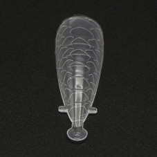 Top molds plastic 120 pcs, almond, snake print Top molds plastic 120 pcs, almond, snake print