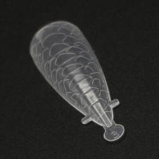 Top molds plastic 120 pcs, almond, snake print Top molds plastic 120 pcs, almond, snake print
