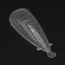 Top molds plastic 120 pcs, almond, snake print Top molds plastic 120 pcs, almond, snake print