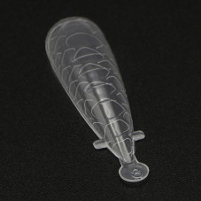 Top molds plastic 120 pcs, almond, snake print Top molds plastic 120 pcs, almond, snake print
