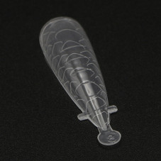 Top molds plastic 120 pcs, almond, snake print Top molds plastic 120 pcs, almond, snake print