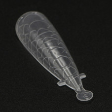 Top molds plastic 120 pcs, almond, snake print Top molds plastic 120 pcs, almond, snake print