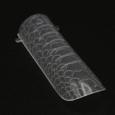 Top molds plastic 120 pcs, wide square, snake print Top molds plastic 120 pcs, wide square, snake print