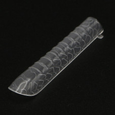 Top molds plastic 120 pcs, wide square, snake print Top molds plastic 120 pcs, wide square, snake print