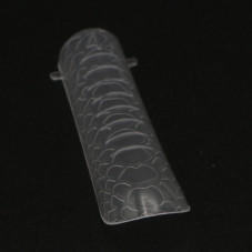 Top molds plastic 120 pcs, wide square, snake print Top molds plastic 120 pcs, wide square, snake print