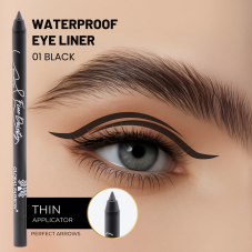Gel eyeliner pencil, Global Fashion, 01, black Gel eyeliner pencil, Global Fashion, 01, black