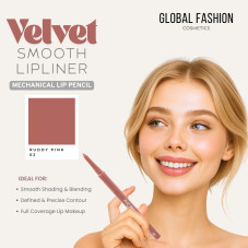 Creion-gel de buze, Global Fashion, velvet smooth lipliner, 02 Creion-gel de buze, Global Fashion, velvet smooth lipliner, 02