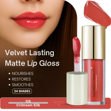 Стойкий, матовый блеск для губ Velvet lasting matte long lasting  lip gloss, Global Fashion, GF38006 #115