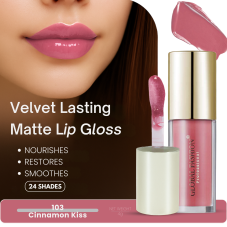 Стойкий, матовый блеск для губ Velvet lasting matte long lasting  lip gloss, Global Fashion, GF38006 #103