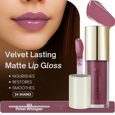 Стойкий, матовый блеск для губ Velvet lasting matte long lasting  lip gloss, Global Fashion, GF38006 #101