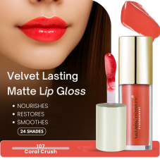 Стойкий, матовый блеск для губ Velvet lasting matte long lasting  lip gloss, Global Fashion, GF38006 #107