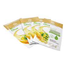 Маска для лица Global Fashion, оливка, ультра успокаивающая и разглаживающая, 25 мл, 10 шт