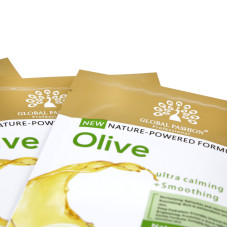 Маска для лица Global Fashion, оливка, ультра успокаивающая и разглаживающая, 25 мл, 10 шт