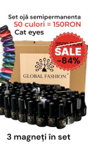 Cat eyes gel polish set 10 ml + 3 magnets, 50 pcs, drain elimination