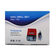 Nail Master manicure and pedicure machine 45000 rpm 65W, ZS-713 red Nail Master manicure and pedicure machine 45000 rpm 65W, ZS-713 red
