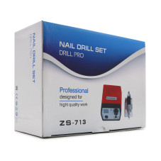 Nail Master manicure and pedicure machine 45000 rpm 65W, ZS-713 red Nail Master manicure and pedicure machine 45000 rpm 65W, ZS-713 red
