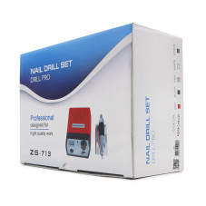 Nail Master manicure and pedicure machine 45000 rpm 65W, ZS-713 red Nail Master manicure and pedicure machine 45000 rpm 65W, ZS-713 red