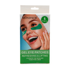 Гелевые патчи под глаза Mond'Sub, освежающие и подтягивающие, 5 пар Гелевые патчи под глаза Mond'Sub, освежающие и подтягивающие, 5 пар