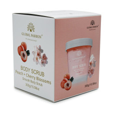 Скраб для тела, Global Fashion, Body Scrub, Peach & Cherry Blossoms, 300g
