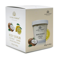 Скраб для тела, Global Fashion, Body Scrub, Coconut Lemon, 300g