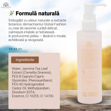 Demachiant iluminator cu ceai de iasomie, Jasmine Tea Brightening Makeup Remover, 200 ml