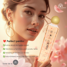 Tonic cu extracte din plante, peptide active, hidratare și fermitate, Global Fashion, Petal Toner Tonic cu extracte din plante, peptide active, hidratare și fermitate, Global Fashion, Petal Toner