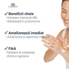 Cremă hidratantă pentru mâini cu vitamina E, Global Fashion, cu parfum de floare de magnolie, 30 g Cremă hidratantă pentru mâini cu vitamina E, Global Fashion, cu parfum de floare de magnolie, 30 g