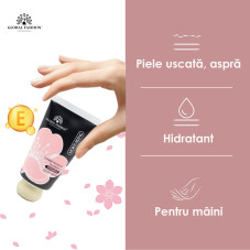 Cremă hidratantă pentru mâini cu vitamina E, Global Fashion, cu parfum de floare de cireș, 30 g Cremă hidratantă pentru mâini cu vitamina E, Global Fashion, cu parfum de floare de cireș, 30 g