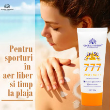 Cremă de protecție solară, Global Fashion, SPF 50+ PA+++, 50 g