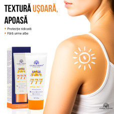 Cremă de protecție solară, Global Fashion, SPF 50+ PA+++, 50 g