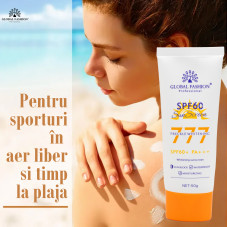 Cremă de protecție solară, Global Fashion, SPF 60+ PA+++, 50 g
