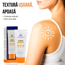 Cremă de protecție solară, Global Fashion, SPF 60+ PA+++, 50 g
