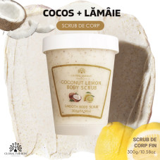 Scrub pentru corp, Global Fashion, Body Scrub, cocos și lămâie, 300 g