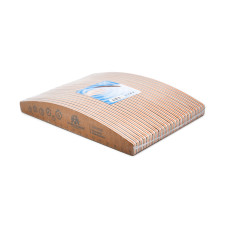 Пилочка для ногтей с линейкой, 100/180, orange