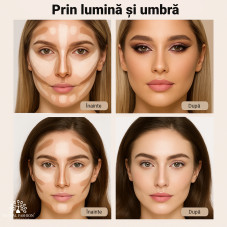 Stick duo 2în1 pentru față, corector + concealer, Global Fashion, GC01