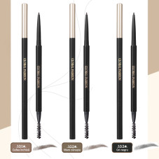 Creion de sprâncene rezistent la apă cu textură foarte fină, Global Fashion, GF38018, #101 Dark Coffee
