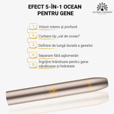 Rimel pentru gene, Global Fashion, Ocean Dense Mascara, Negru, GM1