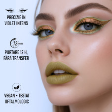 Creion de ochi moale, gel, Global Fashion, Dourado cu sclipici