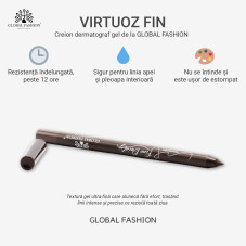 Creion-gel de ochi, Global Fashion, 03, dark brown