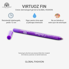 Creion-gel de ochi, Global Fashion, 04, purple