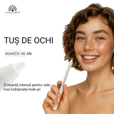 Creion-gel de ochi, Global Fashion, 08, alb