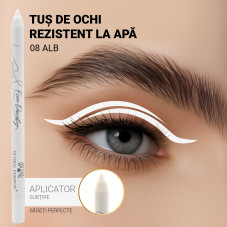 Creion-gel de ochi, Global Fashion, 08, alb