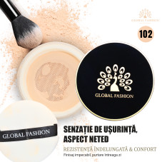 Pudră pulbere lejeră Global Fashion, GF38017, #102