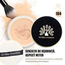 Pudră pulbere lejeră Global Fashion, GF38017, #104