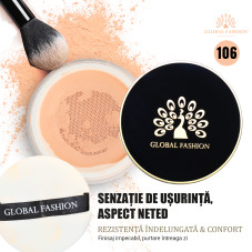 Pudră pulbere lejeră Global Fashion, #106