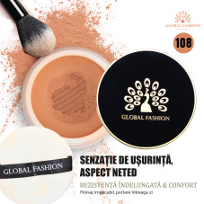 Pudră pulbere lejeră Global Fashion, GF38017, #108